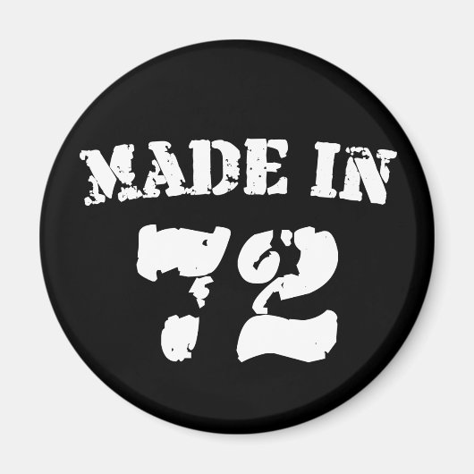 Made in 1972 magneet (Voorkant)