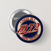 Made in 1972 ronde button 5,7 cm (Voorkant /achterkant)