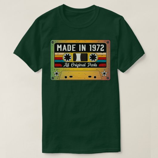 Made in 1972 t-shirt (Design voorkant)