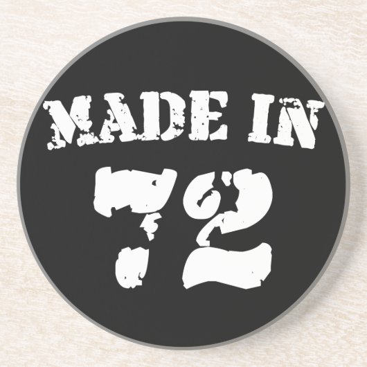 Made in 1972 zandsteen onderzetter (Voorkant)