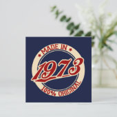 Made in 1973 kaart (Staand voorkant)