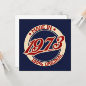 Made in 1973 kaart (Voorkant / Achterkant in situ)