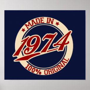 Made in 1974 poster