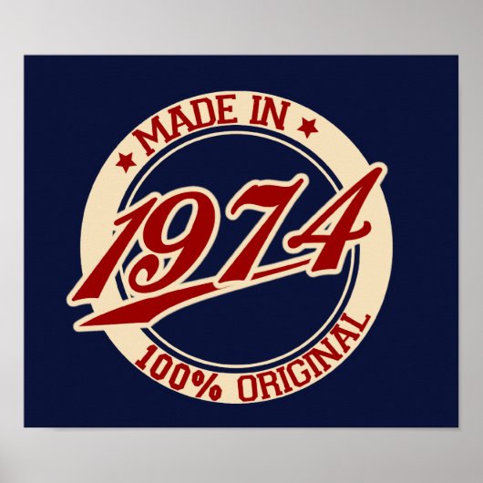Made in 1974 poster (Voorkant)