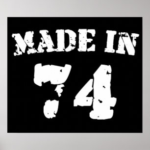 Made in 1974 poster