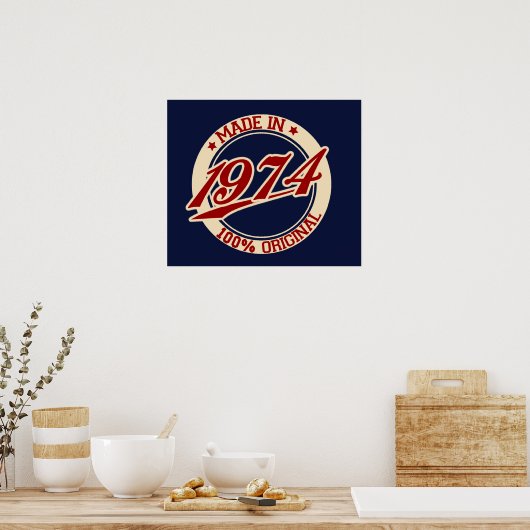 Made In 1974 Poster (Keuken)