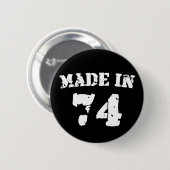 Made in 1974 ronde button 5,7 cm (Voorkant /achterkant)