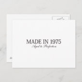 Made in 1975 briefkaart (Voorkant / Achterkant)