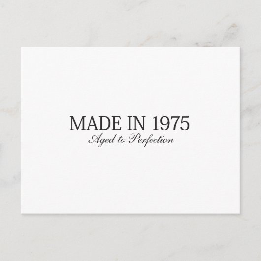 Made in 1975 briefkaart (Voorkant)
