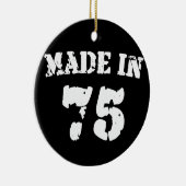 Made in 1975 keramisch ornament (Rechts)