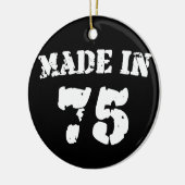 Made in 1975 keramisch ornament (Links)