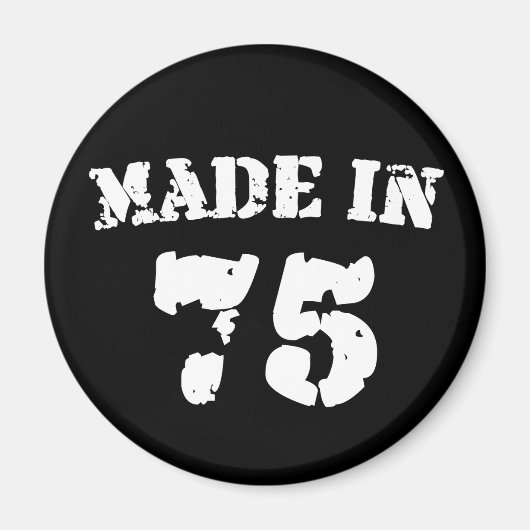 Made in 1975 magneet (Voorkant)