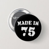 Made in 1975 ronde button 5,7 cm (Voorkant /achterkant)