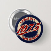 Made in 1975 ronde button 5,7 cm (Voorkant /achterkant)