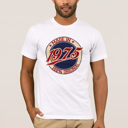 Made in 1975 t-shirt (Voorkant)