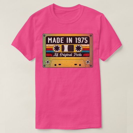 Made in 1975 t-shirt (Design voorkant)