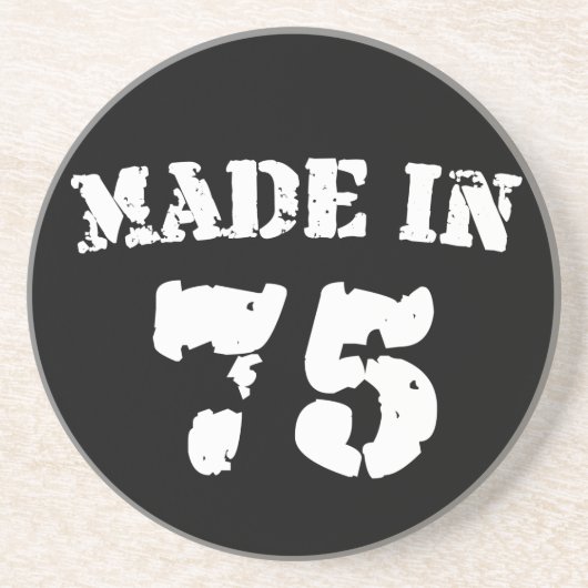 Made in 1975 zandsteen onderzetter (Voorkant)