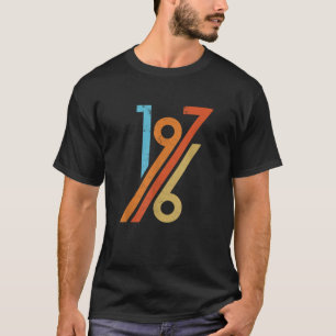 Made in 1976 Mannen Vrouwen Geschenken Retro Gebor T-shirt