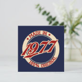 Made in 1977 kaart (Staand voorkant)