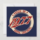 Made in 1977 kaart (Voorkant)