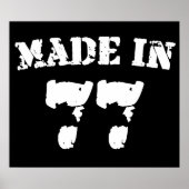 Made in 1977 poster (Voorkant)