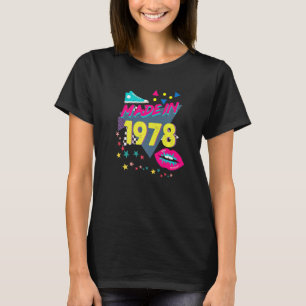 Made in 1978 44th Birthday 80s 90s 1990s 1980 T-shirt