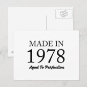 Made in 1978 briefkaart (Voorkant / Achterkant)