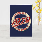 Made in 1979 kaart (Gele Bloem)