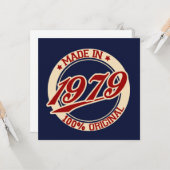 Made in 1979 kaart (Voorkant / Achterkant in situ)