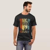 Made In 1980 43 Years Of Being Awesome T-shirt (Voorkant volledig)