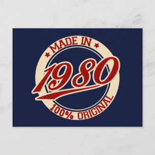 Made in 1980 briefkaart