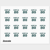 Made in 1980 ronde sticker (Vel)