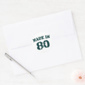 Made in 1980 ronde sticker (Envelop)