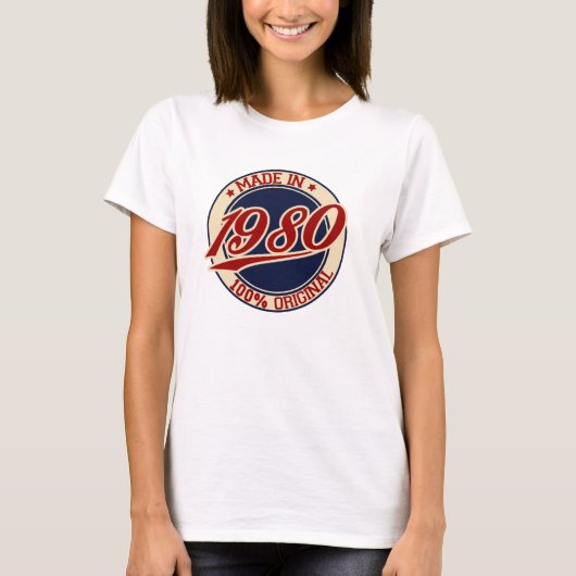 Made in 1980 t-shirt (Voorkant)