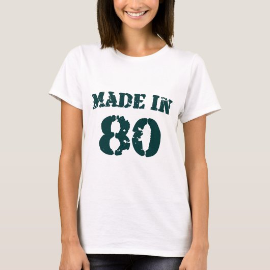Made in 1980 t-shirt (Voorkant)