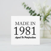 Made in 1981 kaart (Staand voorkant)