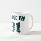 Made in 1981 koffiemok (Voorkant rechts)