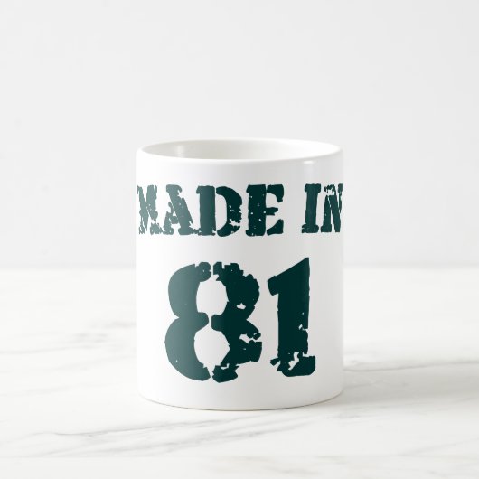 Made in 1981 koffiemok (Center)
