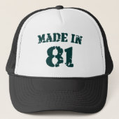 Made in 1981 trucker pet (Voorkant)