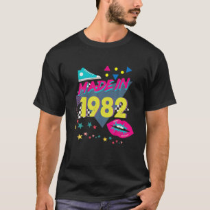 Made in 1982 40e verjaardag 80S 90S 1990S 1980S T-shirt
