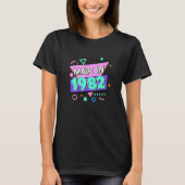 Made in 1982 40th Birthday 80s 90s 1990s 1980 T-shirt (Voorkant)