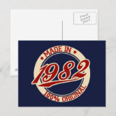 Made in 1982 briefkaart (Voorkant / Achterkant)