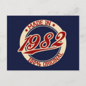 Made in 1982 briefkaart (Voorkant)