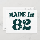 Made in 1982 briefkaart (Voorkant / Achterkant)