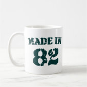 Made in 1982 koffiemok (Links)