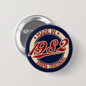 Made in 1982 ronde button 5,7 cm (Voorkant /achterkant)