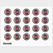 Made in 1982 ronde sticker (Vel)