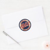 Made in 1982 ronde sticker (Envelop)