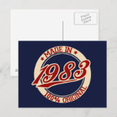 Made in 1983 briefkaart (Voorkant / Achterkant)