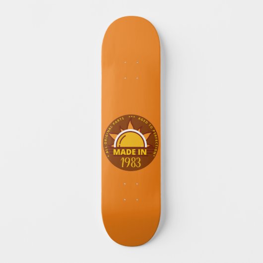 MADE IN 1983 grappig verjaardagscadeau Persoonlijk Skateboard (Voorkant)
